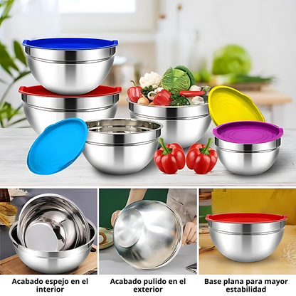 Set de 7 Bowls con tapa